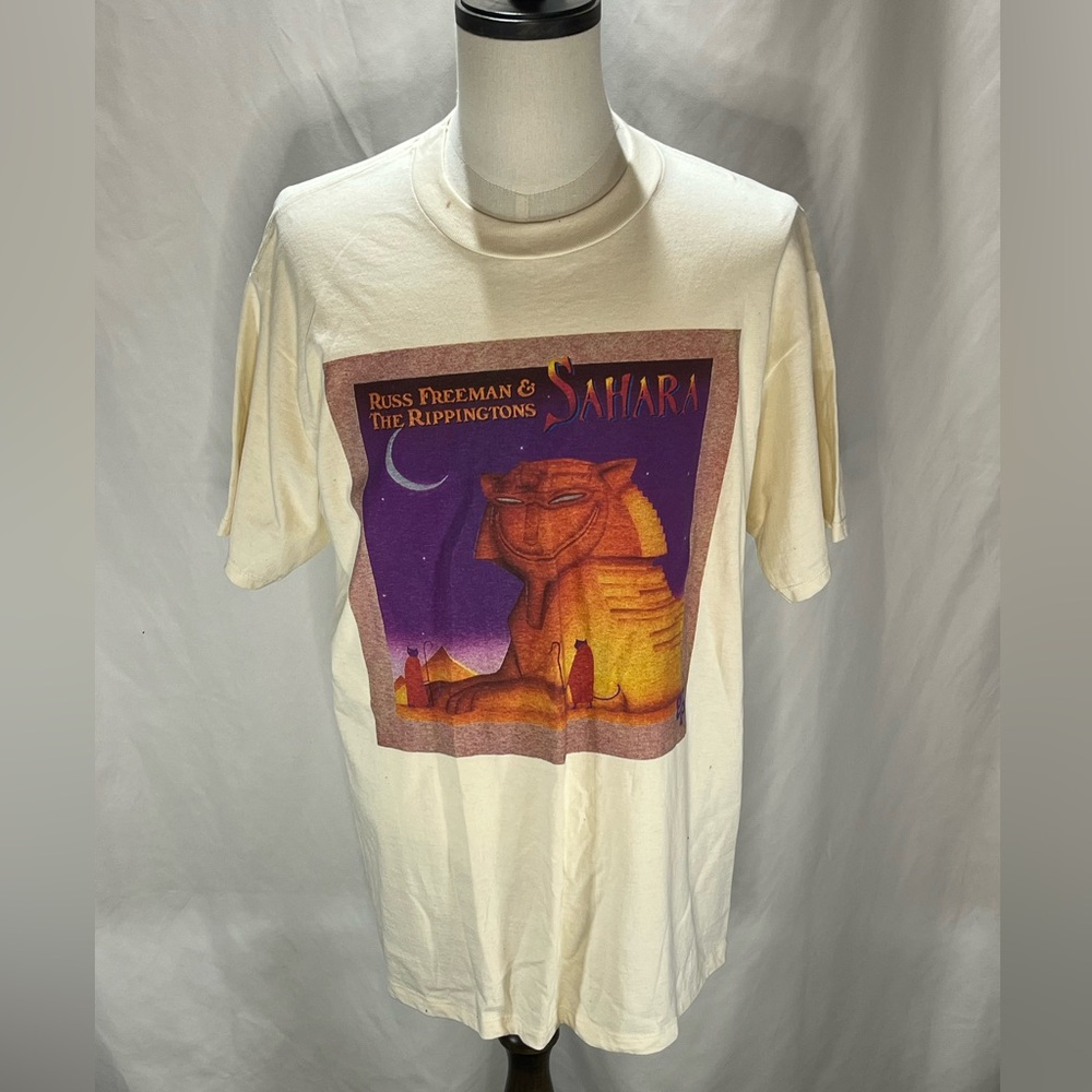 Russ Freeman & The Rippingtons SAHARA Album Tour Autographed Vintage T-Shirt